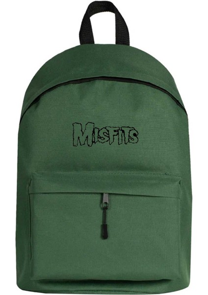Misfits Logo Black Sırt Çantası Yeşil Renk
