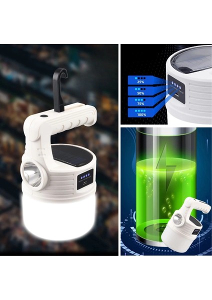 LED Güneş Enerjili Kamp ASI–2000 Lümen Süper Parlak, 5 Aydınlatma Modlu,usb ile Şarj Edileb fiyatları