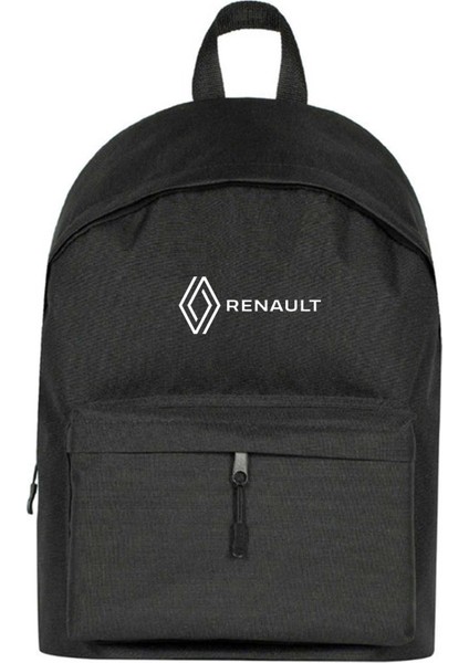 Renault New Logo Text Sırt Çantası Siyah Renk