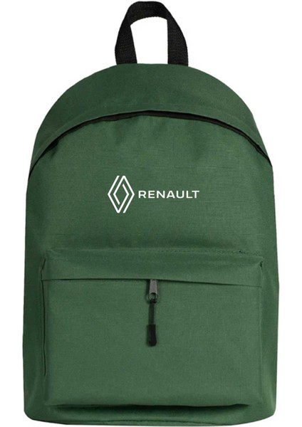 Renault New Logo Text Sırt Çantası Yeşil Renk