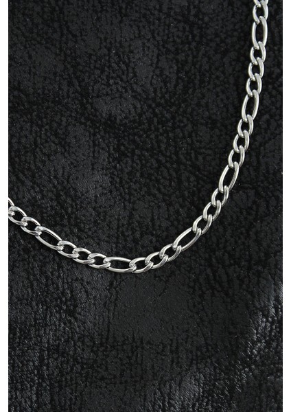 Bfs 316L Çelik Klasik Figaro Zincir Model Gümüş Renk Erkek Kolye fiyatları