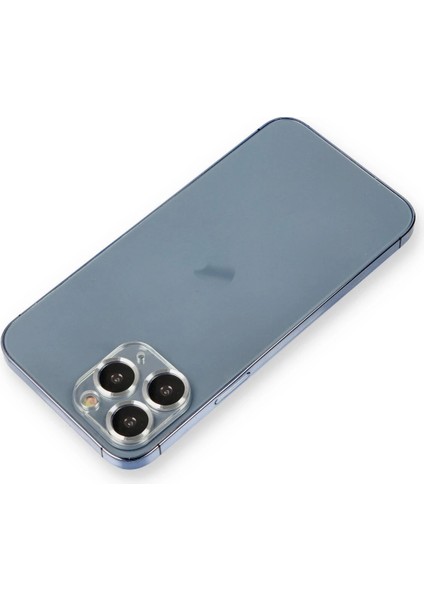 Bfs iPhone 11 Pro Max Metal Kamera Lens Koruma Cam - Gümüş