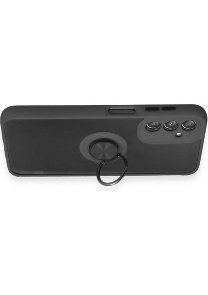 Samsung Galaxy A14 4g Kılıf Montreal Yüzüklü Silikon Kapak - Siyah modelleri