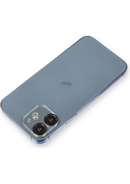 Bfs iPhone 12 Mini Metal Kamera Lens Koruma Cam - Siyah