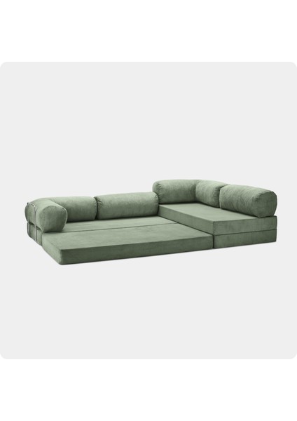 300X200 Teddy Serisi Köşe Açık Uzanma Modüler Koltuk | Yıkanabilir Corduroy Kumaş | Çok Fonksiyonlu Yer Yatağıyeny Fitilli Kadife | Köşe Koltuk | 160X160 Köşe Takımı | Modüler Köşe Takımı modelleri