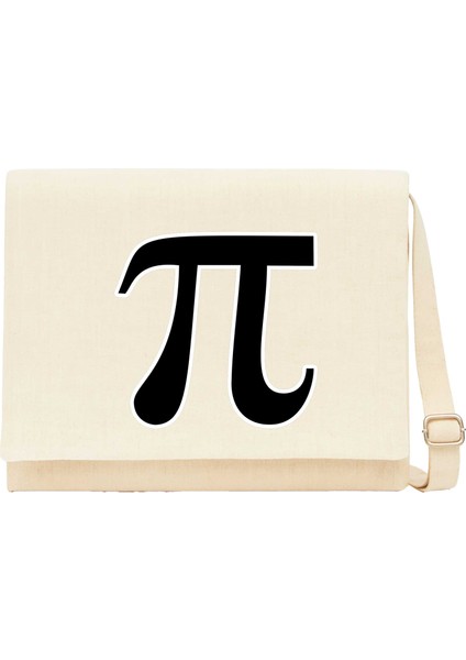 Pi Krem Kanvas Postacı Çantası