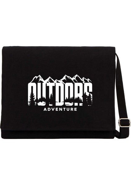 Autdors Adventure Siyah Kanvas Postacı Çantası