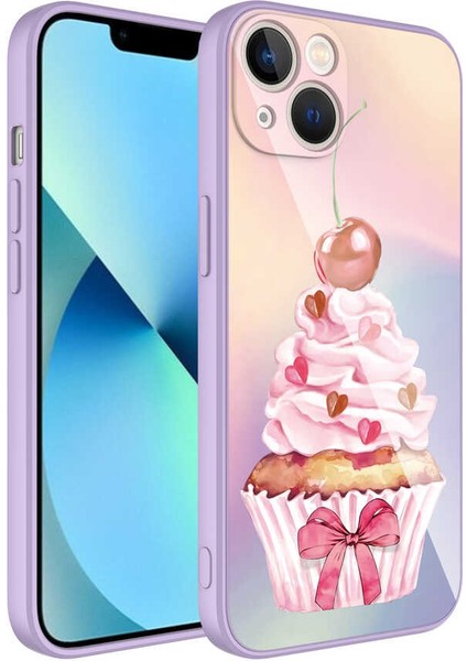iPhone 13 Kılıf Kamera Korumalı Desenli Sert Silikon Tcmk Epoksi KAPAK-NO11