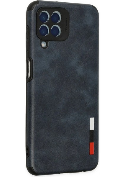 Ieg Samsung Galaxy M33 Kılıf Loop Deri Silikon - Lacivert modelleri