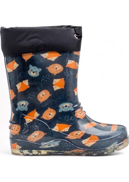 Içi Yünlü Su Geçirmez Çocuk Yağmur Çizmesi