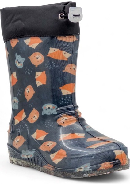 Içi Yünlü Su Geçirmez Çocuk Yağmur Çizmesi modelleri