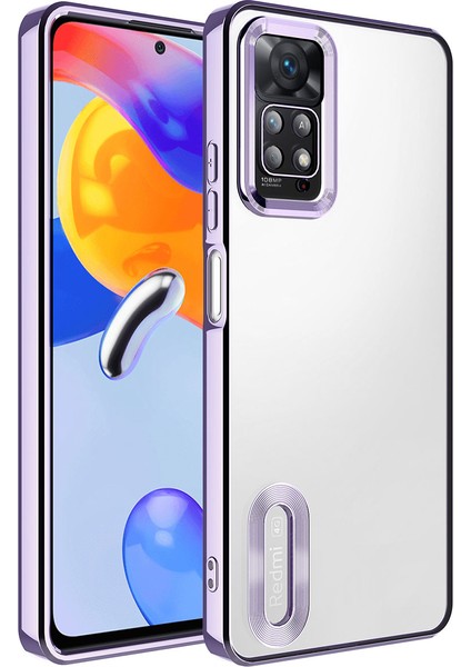 Xiaomi Redmi Note 12 Pro 4g Kılıf Kamera Korumalı Logo Gösteren Tcmk Omega Kapak-Lila