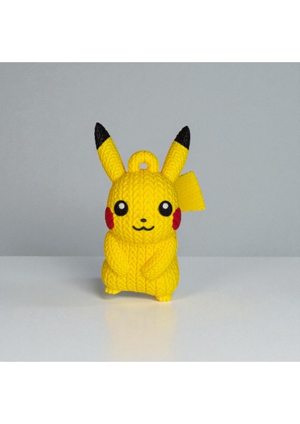 Büyük Boy Örgü Desenli Pikachu Figür – 23 cm Dekor Objesi modelleri