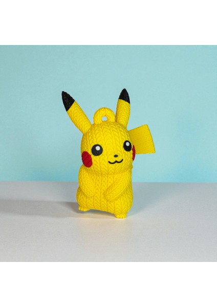 Büyük Boy Örgü Desenli Pikachu Figür – 23 cm Dekor Objesi fırsatları
