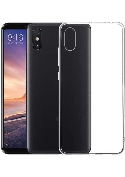 Xiaomi Mi 8 Kılıf Tcmk Süper Silikon Kapak-Renksiz