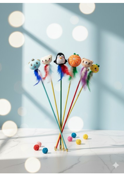 Kedi Oltası 90 cm – Peluş Oyuncaklı Tüylü Etkileşimli Kedi Oyuncağı modelleri