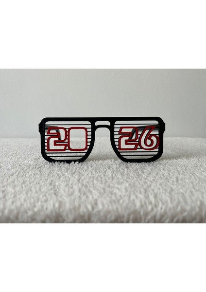 3D Siyah Yılbaşı Gözlük modelleri