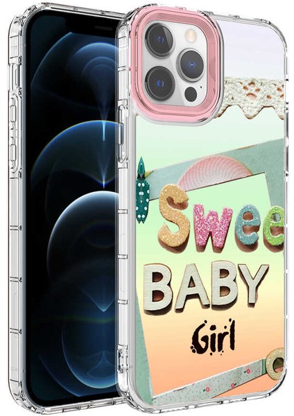 iPhone 13 Pro Max Kılıf Kamera Korumalı Renkli Desenli Sert Silikon Tcmk Korn KAPAK-NO10