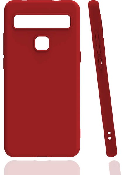 Tcl 10L Kılıf Tcmk Biye Silikon-Kırmızı