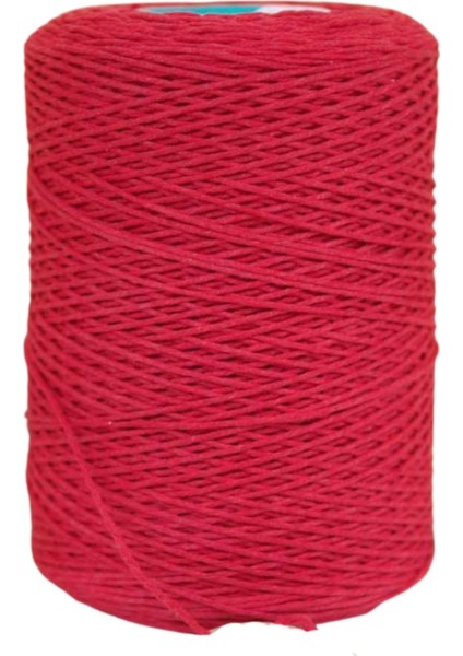 Pamuk Makrome 2 mm Kırmızı