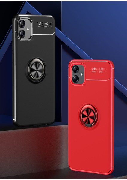 Galaxy A04E Kılıf Tcmk Ravel Silikon Kapak-Siyah-Mavi fiyatları