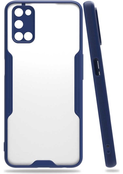 Oppo A52 Kılıf Tcmk Parfe Kapak-Lacivert