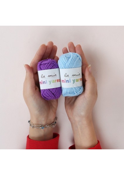 La Mia Mini Yarns 10 Lu Paket 10GR Renkli El Örgü fiyatları