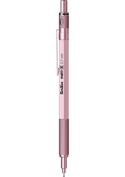 Matri-X Versatil Kalem 0.7 mm Metalik Açık Pembe