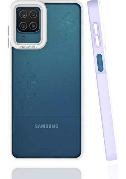 Galaxy A12 Kılıf Tcmk Mima Kapak-Lila