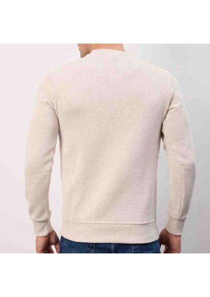 Bisiklet Yaka Bej Dar Kesim Trıko fiyatları