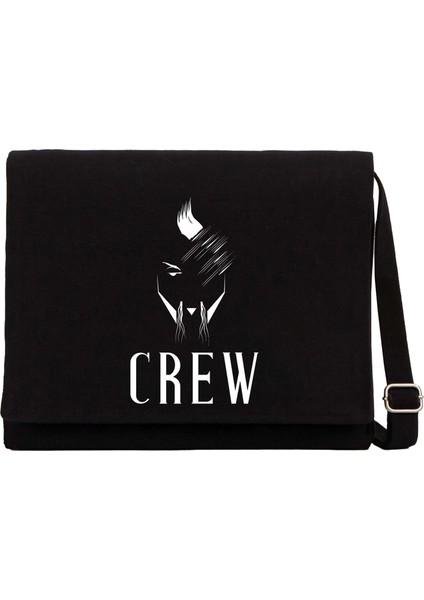 Hayko Cepkin Crew Siyah Kanvas Postacı Çantası