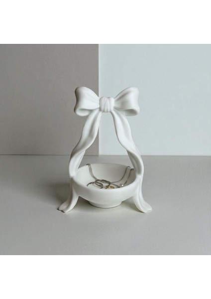 Beyaz Renk Fiyonk Takı Kutusu Dekor indirimleri