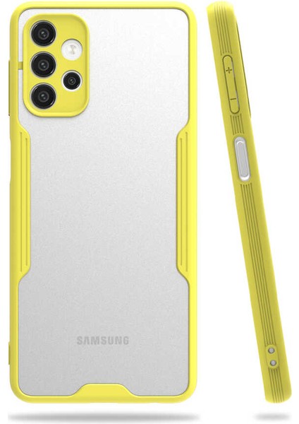 Galaxy A32 4g Kılıf Tcmk Parfe Kapak-Sarı
