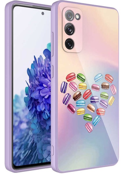 Galaxy S20 Fe Kılıf Kamera Korumalı Desenli Sert Silikon Tcmk Epoksi Kapak-No1