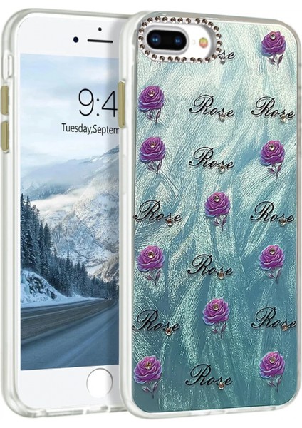 Ieg iPhone 7 Plus Kılıf Blade Aynalı Desenli Kapak - Desen 9