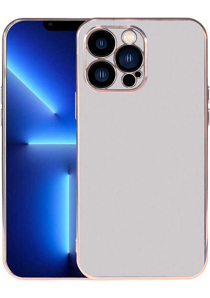 iPhone 13 Pro Max Kılıf Tcmk Viyana Kapak-Gümüş