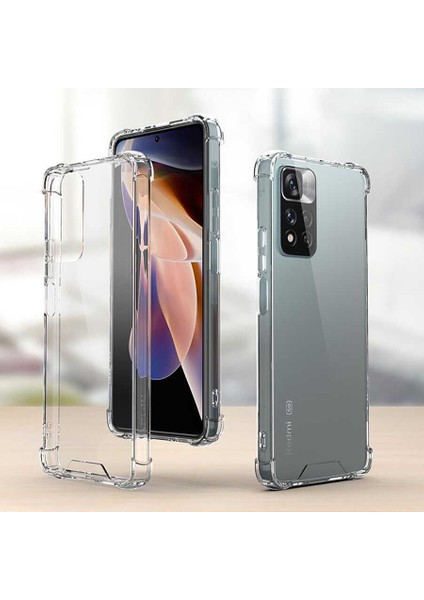 Xiaomi Redmi Infinix Note 11 Pro Plus 5g Kılıf Tcmk Nitro Anti Shock Silikon-Renksiz modelleri