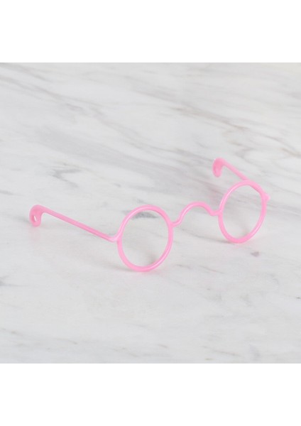 Loren Plastik Amigurumi Gözlük Pembe