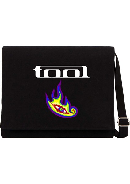 Tool Colors Eye Siyah Kanvas Postacı Çantası
