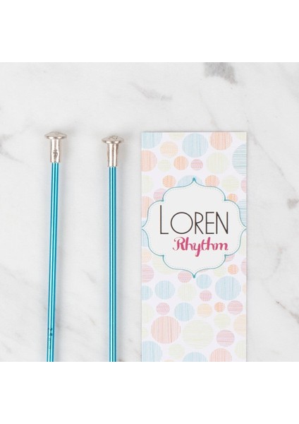 Loren Rythm 2,5mm Mavi Renkli Metal Örgü Şişi fiyatları