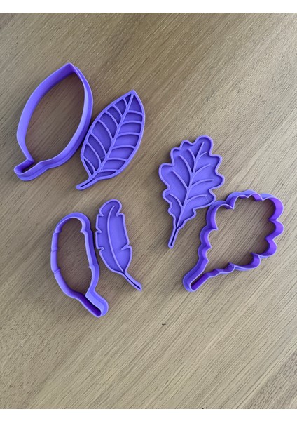 Sonbahar Yaprak Temalı Kurabiye Kalıbı Seti – 3 Adet Yaprak Modeli modelleri