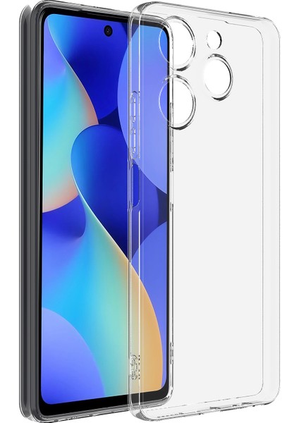 Tecno Spark 10 Pro Kılıf Tcmk Süper Silikon Kapak-Renksiz
