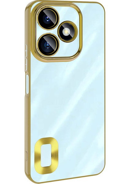 Xiaomi Redmi 13 4g Kılıf Kamera Korumalı Logo Gösteren Tcmk Omega Kapak-Gümüş modelleri