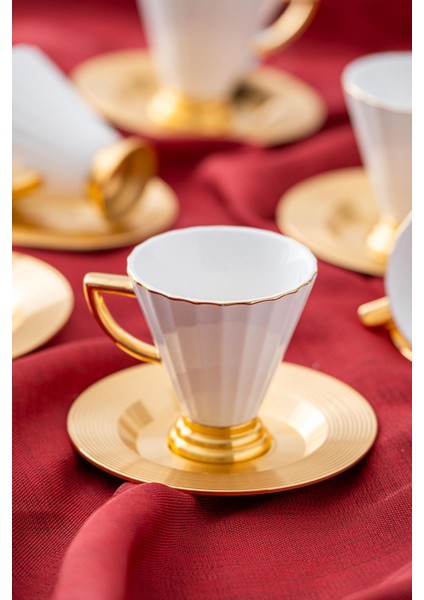 Alice 6 Kişilik Kahve Fincanı Takımı - 90 ml