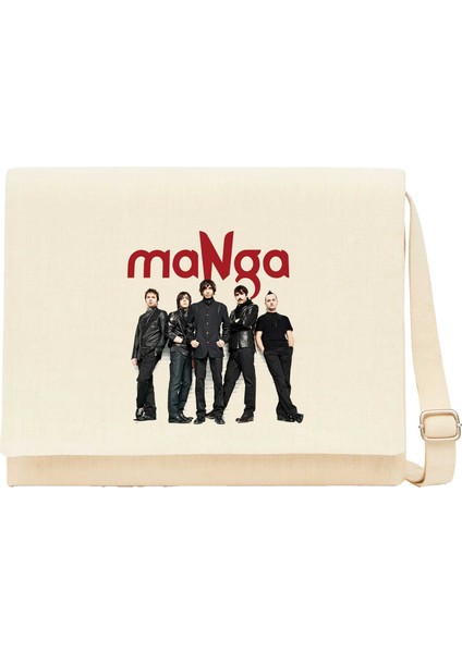 Manga Grup Krem Kanvas Postacı Çantası