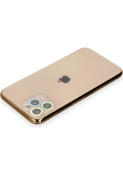 Bfs iPhone 11 Pro Renkli Kamera Lens Koruma Cam - Yeşil-Sarı fiyatları