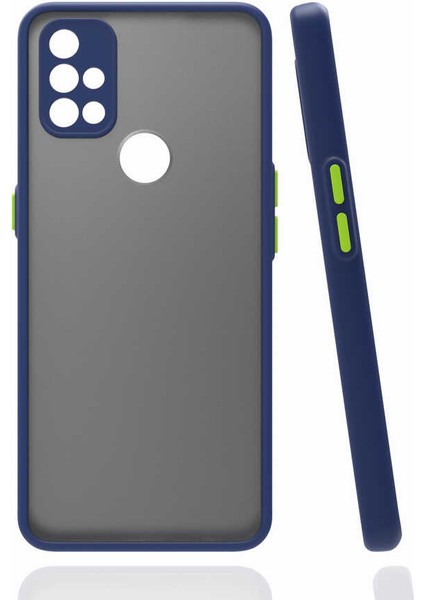 One Plus Nord N10 5g Kılıf Tcmk Hux Kapak-Lacivert