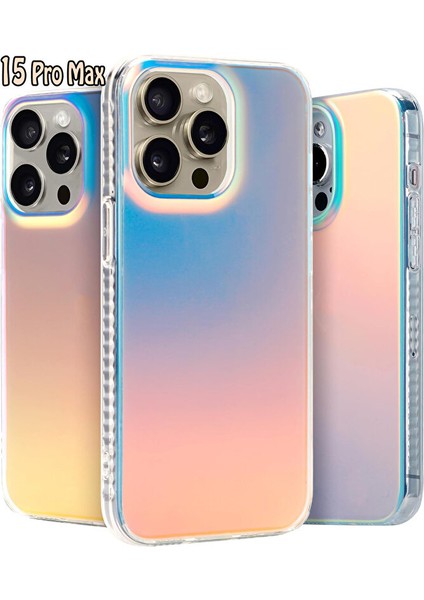 Iphone 15 Pro Max Uyumlu Lüks Kılıf Mat Renk Geçişli Hologram Kılıf fiyatları