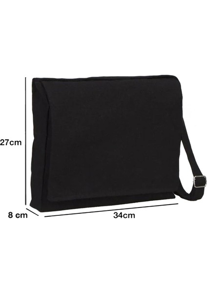 Pulsar Logo Siyah Kanvas Postacı Çantası fiyatları