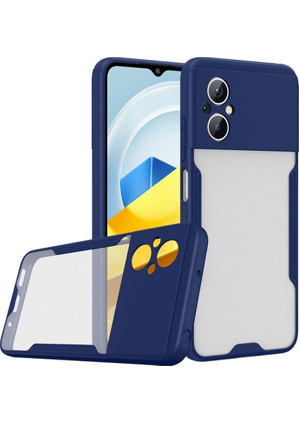 Xiaomi Poco M5 Kılıf Tcmk Parfe Kapak-Lacivert